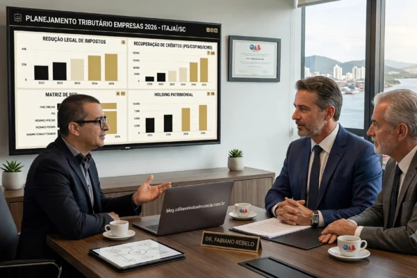 Planejamento Tributário Empresas - Reunião empresarial odilon rebelo advogado itajai