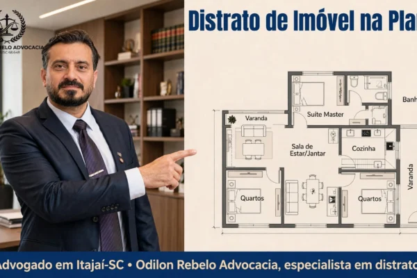 Advogado em Itajai-SC Odilon Rebelo especialista em distrato imobiliário e distrato de imóvel na planta
