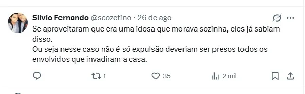 Invasao De Imovel Depoimento No X